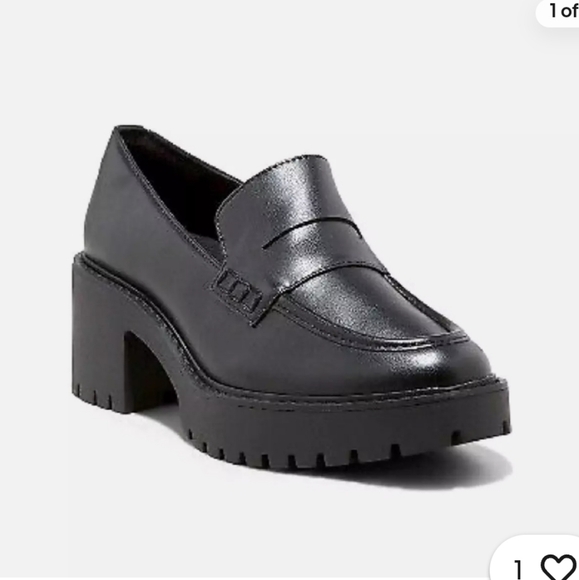 Universal Thread Shoes - NWT Universal Thread Black Chunky Loafers with Memory Form
